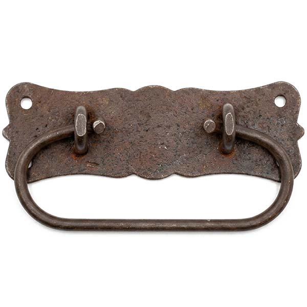 Metal Style Maniglia con Fermo Ferro Anticato MM 55X105 - METAL STYLE - Immagine 2